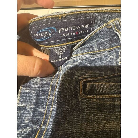 Vintage Y2K Weather Vane Flare Jeans 11 low rise Medium Wash 2000s Indie Grunge - Picture 4 of 4